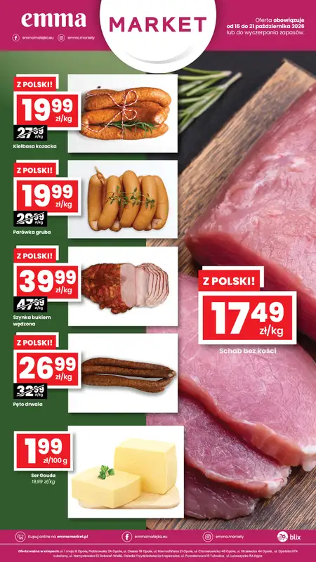 emma MARKET - gazetka promocyjna Oferta spożywcza Emma Market od czwartku 15.10 do środy 21.10 - strona 2
