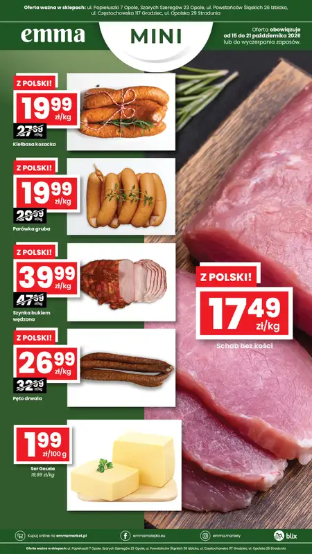 emma MARKET - gazetka promocyjna Oferta spożywcza Emma Mini od czwartku 15.10 do środy 21.10 - strona 2
