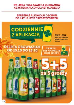 Groszek - gazetka promocyjna Gazetka Market od czwartku 15.10 do środy 21.10 - strona 22