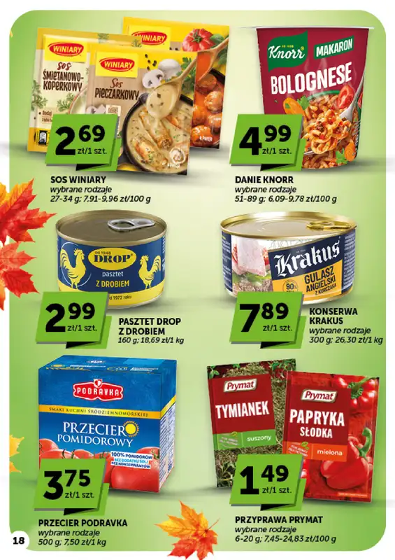 Groszek - gazetka promocyjna Gazetka Market od czwartku 15.10 do środy 21.10 - strona 18
