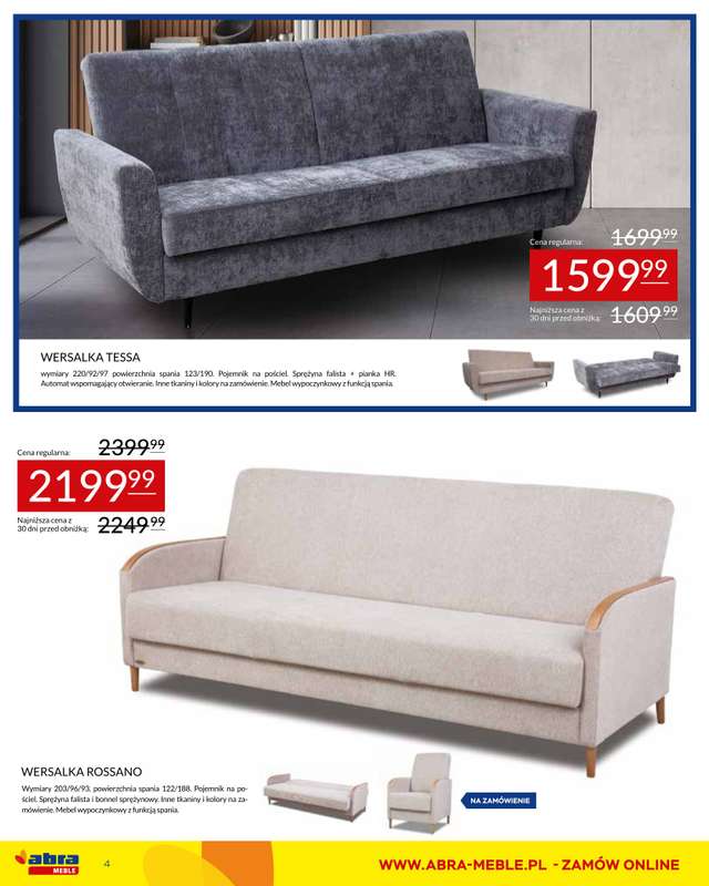 Abra Meble - gazetka promocyjna Gazetka od środy 14.10 do niedzieli 01.11 - strona 4