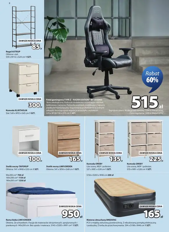 Jysk - gazetka promocyjna Świetna oferta dla domu od środy 21.10 do niedzieli 08.11 - strona 8