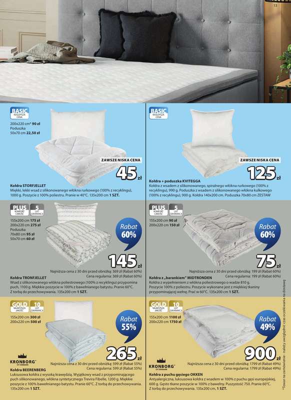 Jysk - gazetka promocyjna Świetna oferta dla domu od środy 21.10 do niedzieli 08.11 - strona 13