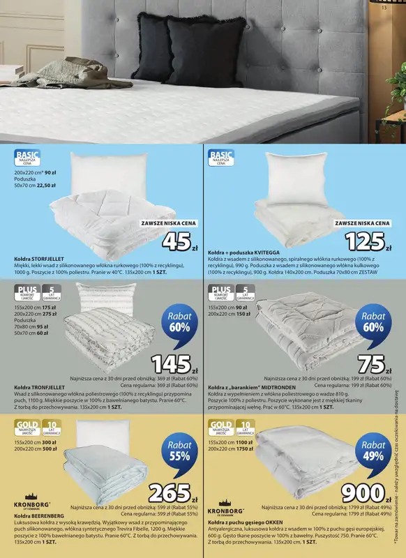Jysk - gazetka promocyjna Świetna oferta dla domu od środy 21.10 do niedzieli 08.11 - strona 13