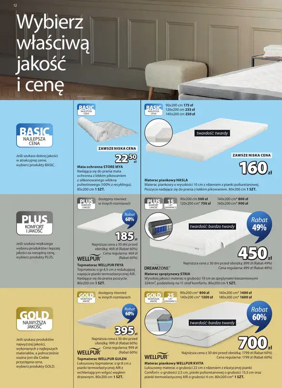 Jysk - gazetka promocyjna Świetna oferta dla domu od środy 21.10 do niedzieli 08.11 - strona 12