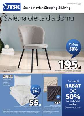Jysk - gazetka promocyjna Świetna oferta dla domu od środy 21.10 do niedzieli 08.11