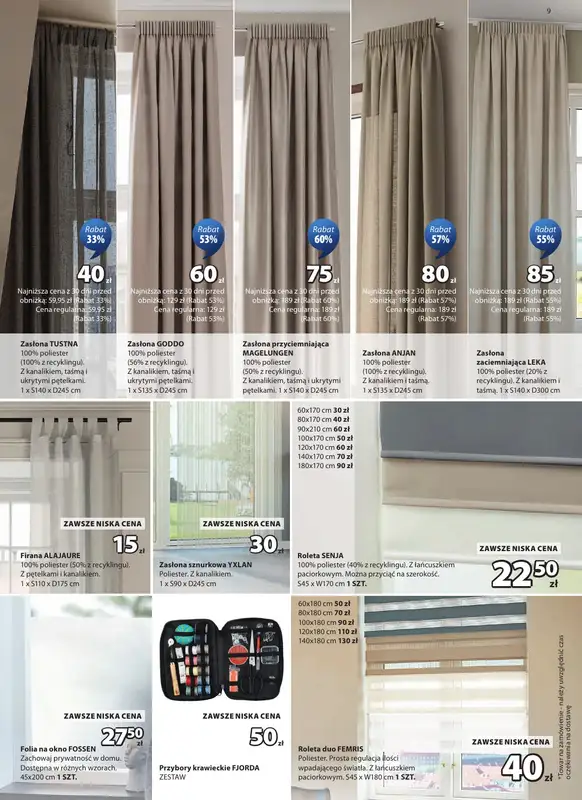 Jysk - gazetka promocyjna Świetna oferta dla domu od środy 21.10 do niedzieli 08.11 - strona 9