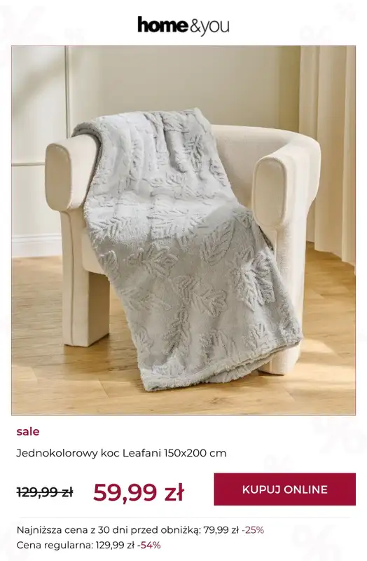 home&you - gazetka promocyjna Final SALE do -90% od środy 14.10 do środy 21.10 - strona 7