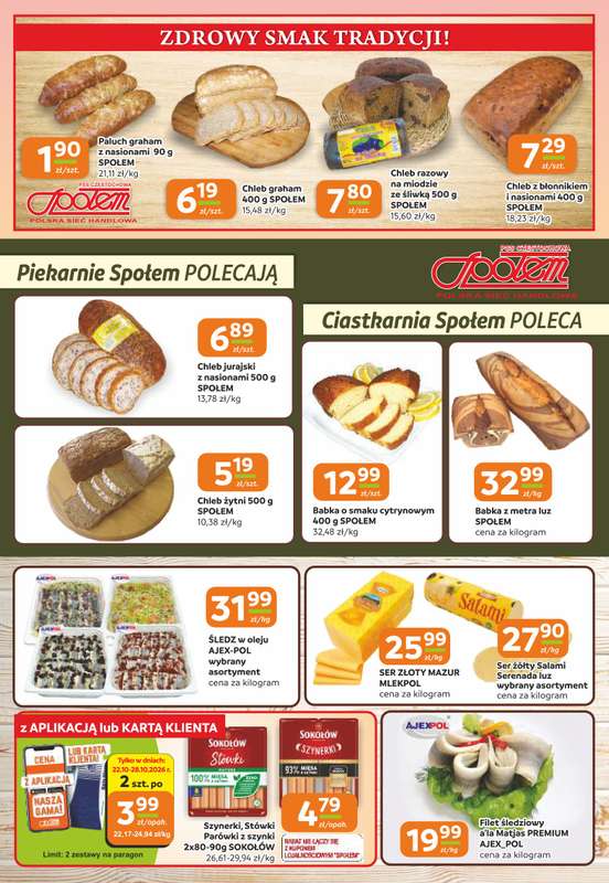 Społem Częstochowa - gazetka promocyjna Gazetka od czwartku 22.10 do wtorku 03.11 - strona 2