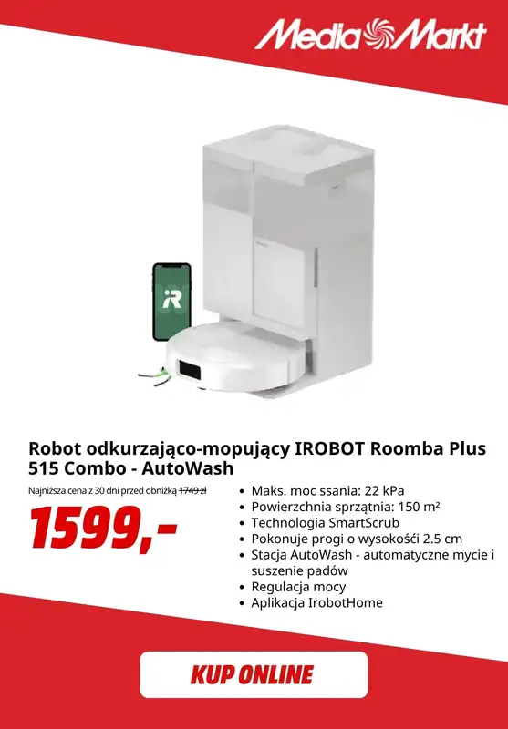 Media Markt - gazetka promocyjna Promocje na odkurzacze od środy 14.10 do niedzieli 25.10 - strona 4