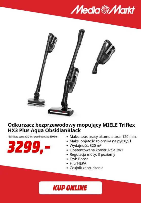 Media Markt - gazetka promocyjna Promocje na odkurzacze od środy 14.10 do niedzieli 25.10 - strona 9