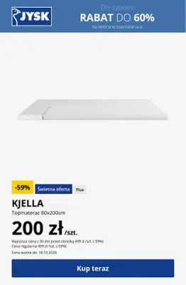 Jysk - gazetka promocyjna Dni sypialni - Rabat do 60% od środy 14.10 do niedzieli 25.10 - strona 10