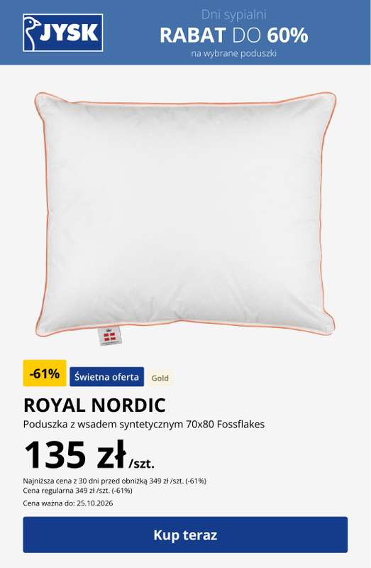 Jysk - gazetka promocyjna Dni sypialni - Rabat do 60% od środy 14.10 do niedzieli 25.10 - strona 13