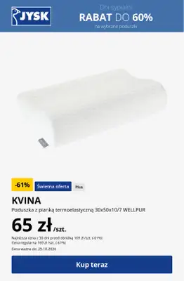 Jysk - gazetka promocyjna Dni sypialni - Rabat do 60% od środy 14.10 do niedzieli 25.10 - strona 12