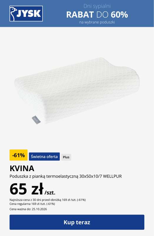 Jysk - gazetka promocyjna Dni sypialni - Rabat do 60% od środy 14.10 do niedzieli 25.10 - strona 12