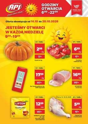 API Market - gazetka promocyjna Gazetka od środy 14.10 do wtorku 20.10
