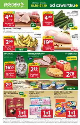 Stokrotka - gazetka promocyjna Gazetka Supermarket od czwartku 15.10 do środy 21.10