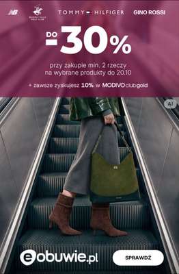 eobuwie.pl - gazetka promocyjna Do -30% przy zakupie min. 2 rzeczy od środy 14.10 do wtorku 20.10