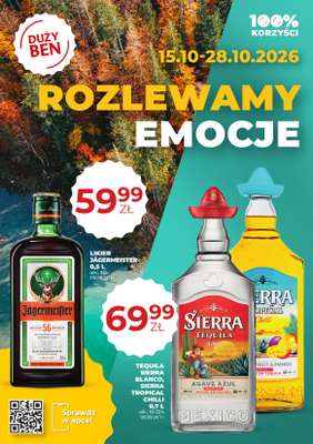 Duży Ben - gazetka promocyjna Gazetka alkoholowa od czwartku 15.10 do środy 28.10
