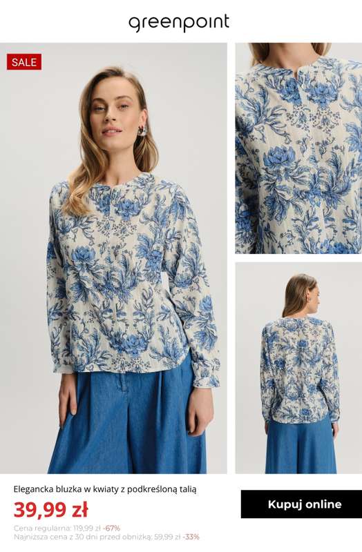 Greenpoint - gazetka promocyjna Bluzki w promocji – od 39,99 zł od czwartku 15.10  - strona 8