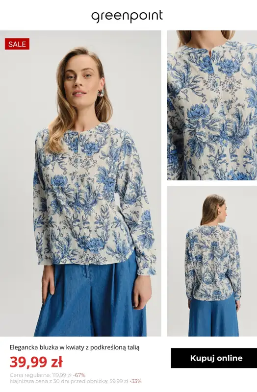 Greenpoint - gazetka promocyjna Bluzki w promocji – od 39,99 zł od czwartku 15.10  - strona 8