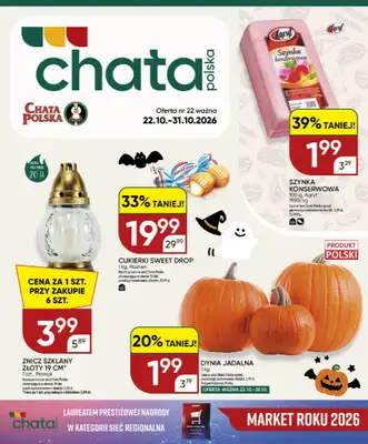 Chata Polska - gazetka promocyjna Gazetka 22-31.10 od czwartku 22.10 do soboty 31.10
