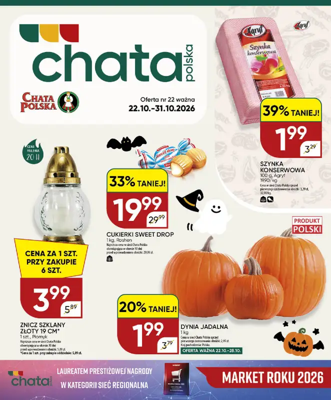 Chata Polska - gazetka promocyjna Gazetka 22-31.10 od czwartku 22.10 do soboty 31.10