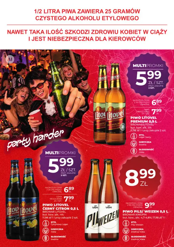 Duży Ben - gazetka promocyjna Gazetka piwna od czwartku 15.10 do środy 28.10 - strona 12