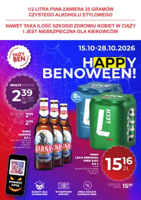 Duży Ben - gazetka promocyjna Gazetka piwna od czwartku 15.10 do środy 28.10