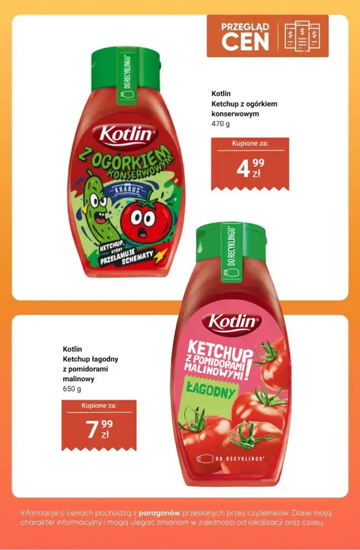 Dino - gazetka promocyjna Ketchupy i sosy - przegląd cen od czwartku 15.10 do wtorku 20.10 - strona 7