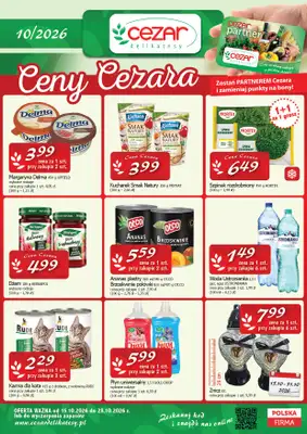 CEZAR Delikatesy - gazetka promocyjna Gazetka od czwartku 15.10 do środy 28.10