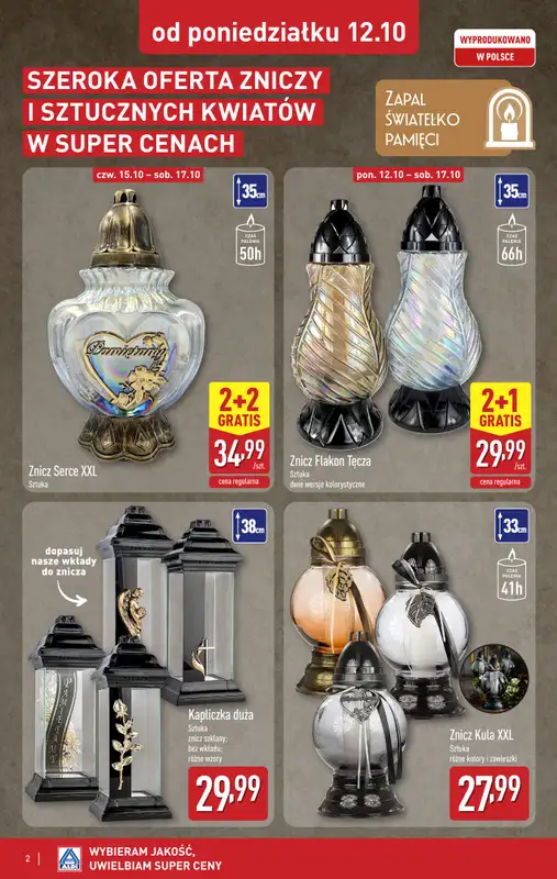 Aldi - gazetka promocyjna Światełko pamięci   - strona 2