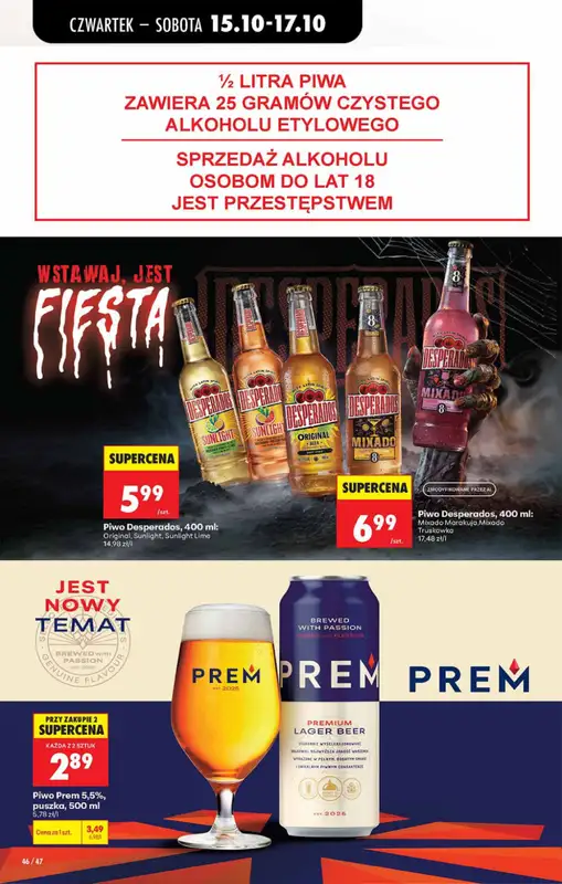 Biedronka - gazetka promocyjna Od czwartku od czwartku 15.10 do środy 21.10 - strona 46