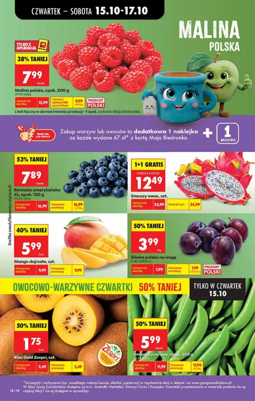 Biedronka - gazetka promocyjna Od czwartku, Z ladą tradycyjną od czwartku 15.10 do środy 21.10 - strona 18
