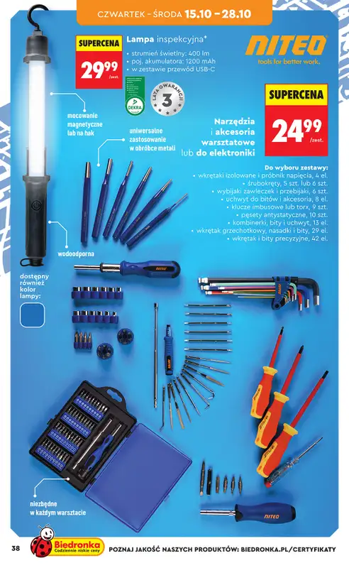 Biedronka - gazetka promocyjna Hity i inspiracje, od 10.10 od soboty 10.10 do środy 28.10 - strona 40