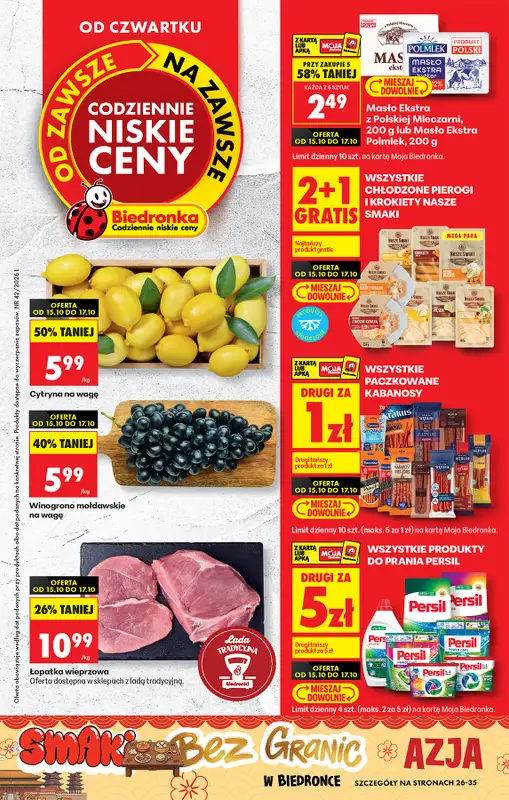 Biedronka - gazetka promocyjna Od czwartku, Z ladą tradycyjną  