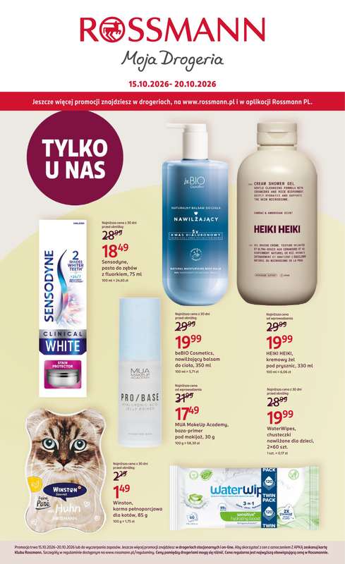 Rossmann - gazetka promocyjna Gazetka od czwartku 15.10 do środy 21.10