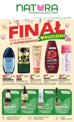 Drogerie Natura - gazetka promocyjna Gazetka od czwartku 15.10 do środy 21.10
