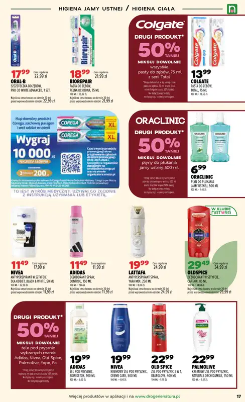 Drogerie Natura - gazetka promocyjna Gazetka od czwartku 15.10 do środy 21.10 - strona 17