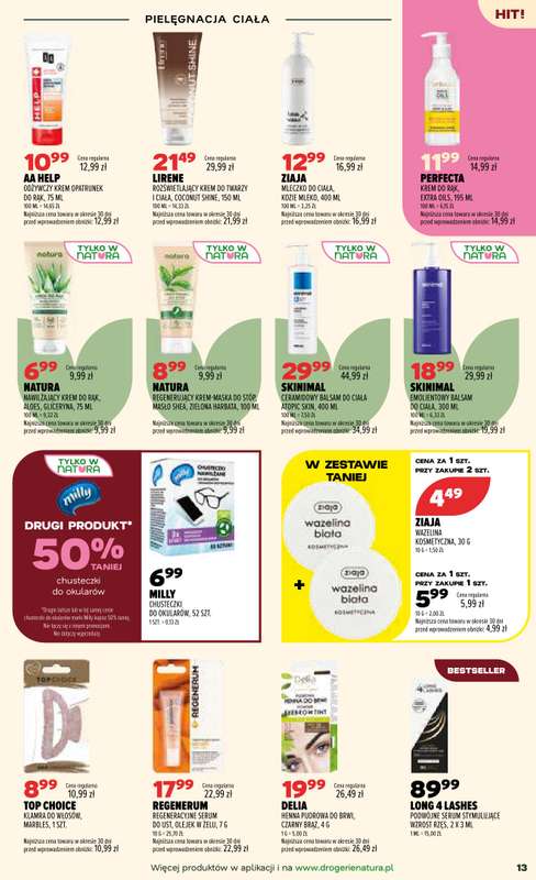 Drogerie Natura - gazetka promocyjna Gazetka od czwartku 15.10 do środy 21.10 - strona 13