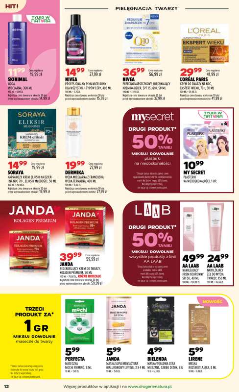 Drogerie Natura - gazetka promocyjna Gazetka od czwartku 15.10 do środy 21.10 - strona 12