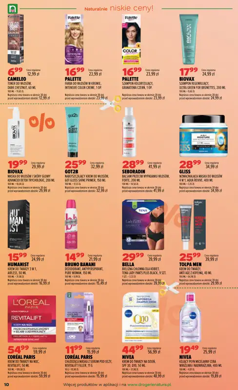 Drogerie Natura - gazetka promocyjna Gazetka od czwartku 15.10 do środy 21.10 - strona 10