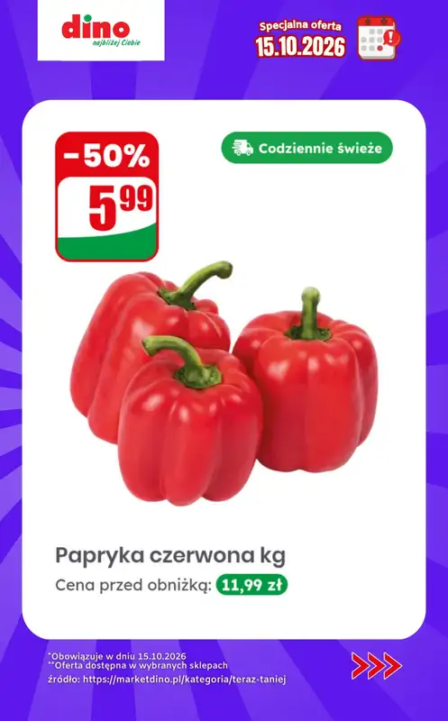 Dino - gazetka promocyjna Specjalna oferta na 15.10.2026 - promocje spoza gazetki od czwartku 15.10 do czwartku 15.10 - strona 2