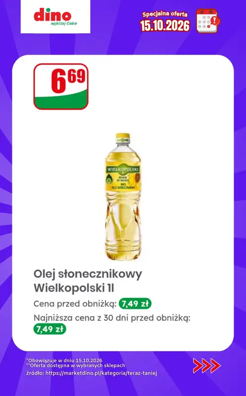 Dino - gazetka promocyjna Specjalna oferta na 15.10.2026 - promocje spoza gazetki od czwartku 15.10 do czwartku 15.10 - strona 7