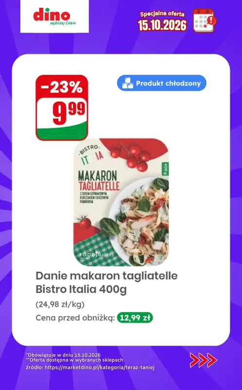 Dino - gazetka promocyjna Specjalna oferta na 15.10.2026 - promocje spoza gazetki od czwartku 15.10 do czwartku 15.10 - strona 8