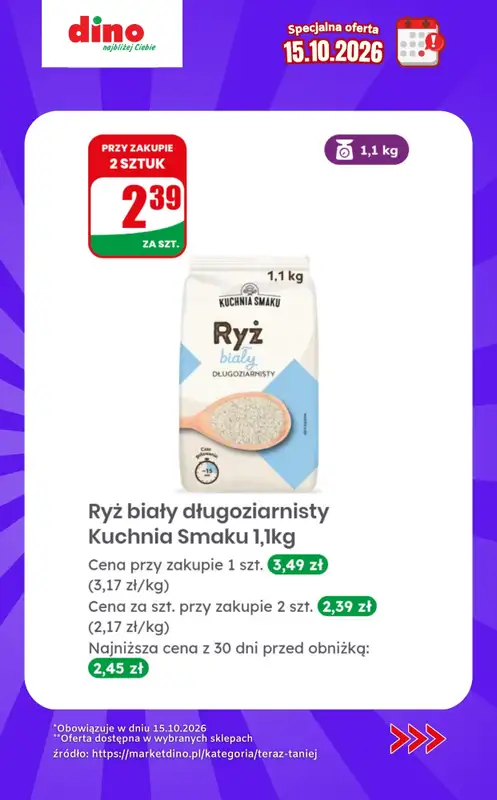 Dino - gazetka promocyjna Specjalna oferta na 15.10.2026 - promocje spoza gazetki od czwartku 15.10 do czwartku 15.10 - strona 4
