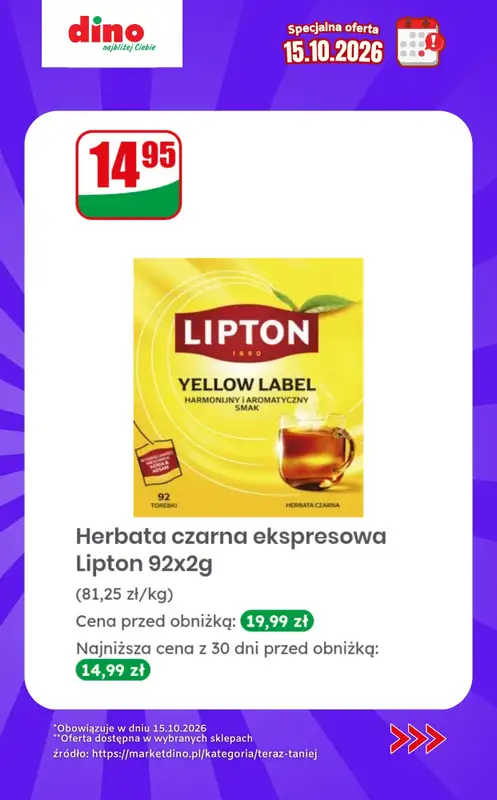 Dino - gazetka promocyjna Specjalna oferta na 15.10.2026 - promocje spoza gazetki od czwartku 15.10 do czwartku 15.10 - strona 5