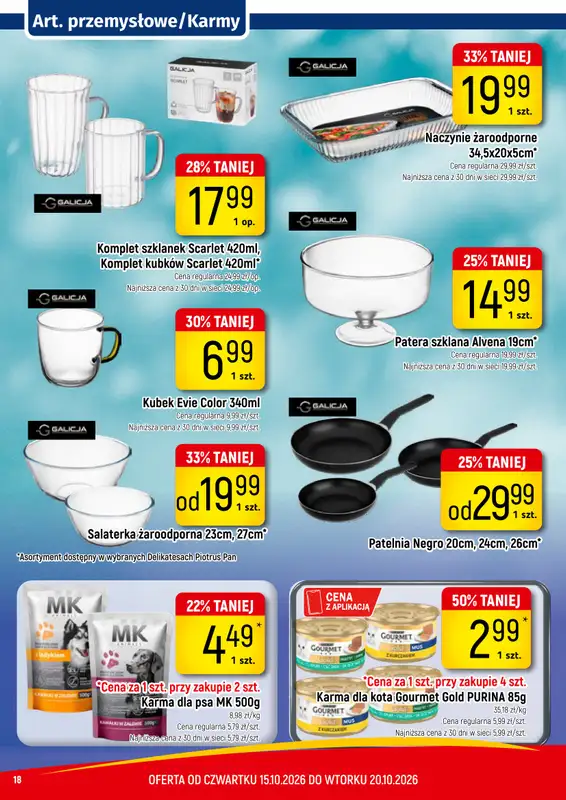 Delikatesy Piotruś Pan - gazetka promocyjna Gazetka od czwartku 15.10 do wtorku 20.10 - strona 18