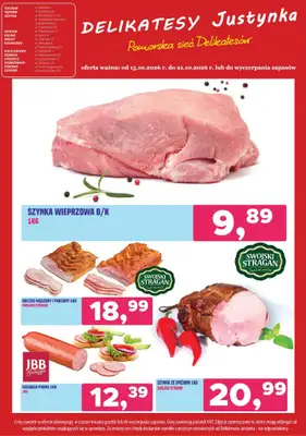 Delikatesy Justynka - gazetka promocyjna Gazetka od czwartku 15.10 do środy 21.10 - strona 3