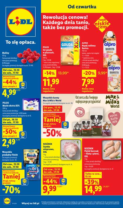 Lidl - gazetka promocyjna Oferta od czwartku od czwartku 15.10 do soboty 17.10